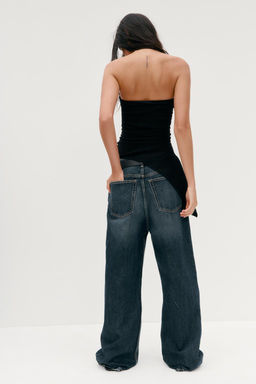 TEXTURED BANDEAU TOP - Zara фото 5