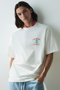 Camiseta con motivo estampado Loose Fit - H&m фото 10