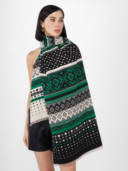 в составе ШЕРСТЬ и КАШЕМИР Большой, мягкий, теплый однотонный двусторонний палантин. - Tantino фото 6