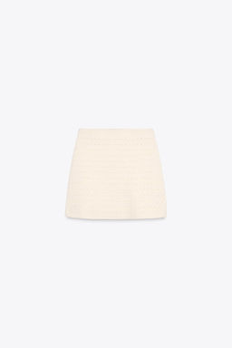TEXTURED KNIT MINI SKIRT - Zara фото 5