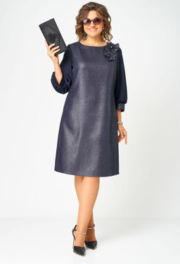 Платье EVA GRANT 7310D синий баклажан