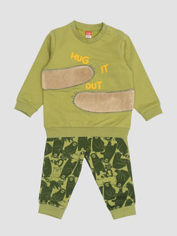 CRB wear / CWBB 90279-37-429 Комплект для мальчика (джемпер, брюки),зеленый