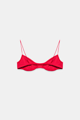 TOP BIKINI LISO AROS / Rojo - Zara фото 5