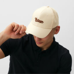 Кепка MINAKU Vintage, бежевый, размер 56-58