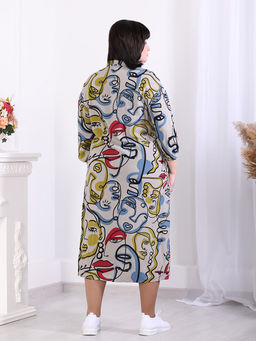 Платье летнее с ярким рисунком женское - Almond фото 6