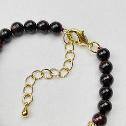 Браслет из Граната и Унакита 17,5 см +