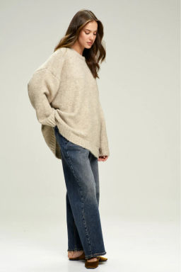 Джемпер Oversized из смесовой шерсти Beige