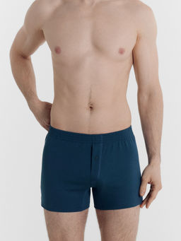 Цена за 2 штуки! Трусы мужские шорты в синем цвете морская волна 411152