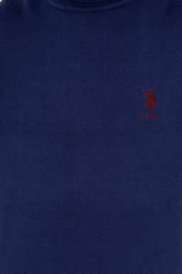 Мужской синий трикотажный свитер Basic - U.s. polo assn фото 18