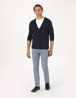 Lacivert Slim Fit Basic D__meli Triko H_rka - Pierre cardin фото 4