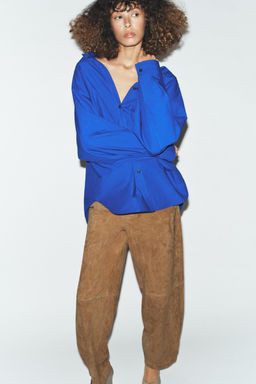 POPLIN SHIRT WITH SIDE DARTS - Zara фото 8