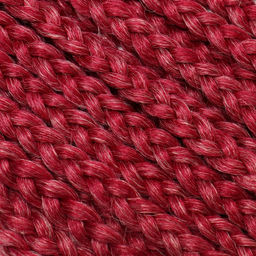 SIM-BRAIDS Афрокосы, 60 см, 18 прядей (CE), цвет красный/белый(#FR-2) - Queen fair фото 2