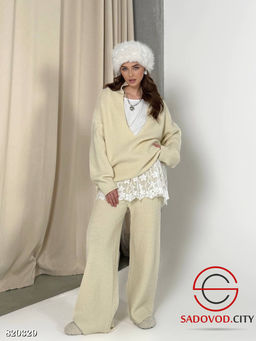 Кашемировый костюм женский