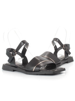 08-PEY183-3 BLACK Босоножки женские (натуральная кожа)