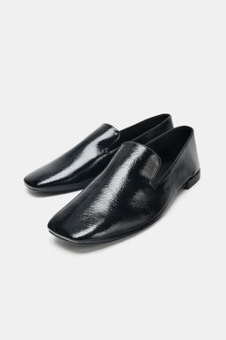 PATENT-EFFECT LOAFERS - Zara фото 7