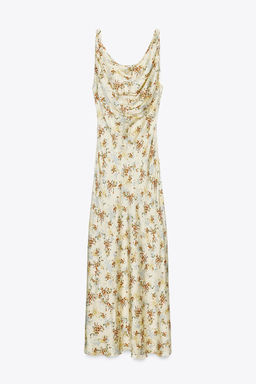 ZW COLLECTION PRINTED SATIN DRESS - Zara фото 15