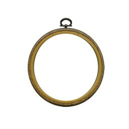 Gamma PHR-040 d 100 мм ( 4 ) пяльцы-рамка круглые пластик под дерево