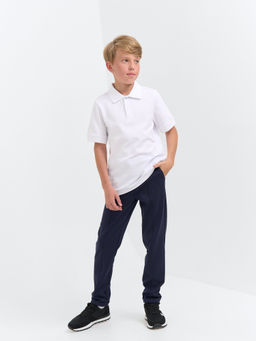 Футболка поло Белая 7+ - Bungly фото 6