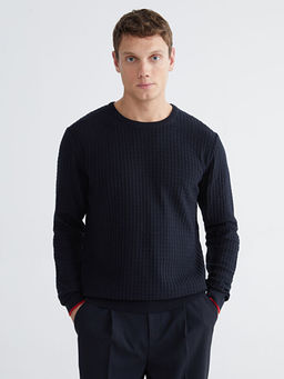 Bisiklet Yaka Erkek Triko Kazak