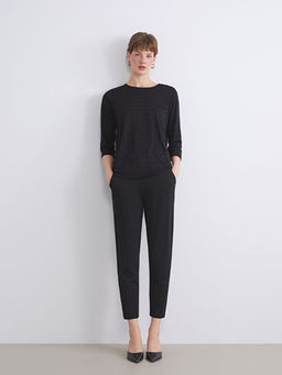 Bisiklet Yaka Ta?l? Bluz