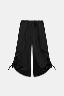 PANTAL?N CULOTTE BAJO AJUSTABLE / Negro - Zara фото 9