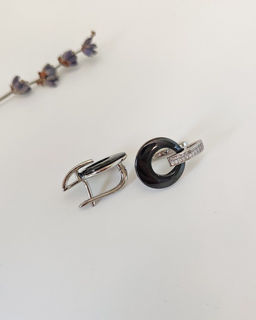 Серьги с керамикой