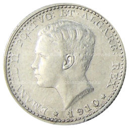 Монета 100 рейс 1910 года Португалия