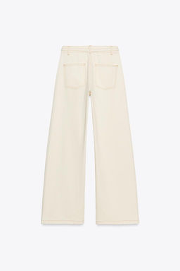 Z1975 HIGH-WAIST BOOTCUT JEANS WITH BELT - Zara фото 8