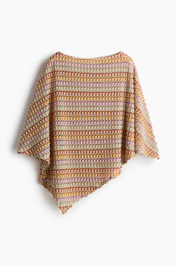 Top capa efecto crochet