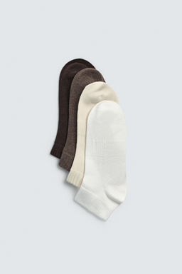 4-PACK OF BASIC ANKLE SOCKS - Zara фото 3