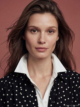 Puantiyeli Poplin Kad?n G?mlek