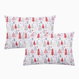 Комплект наволочек "Этель" New Year&apos;s pattern, 50х70 см - 2 шт, 100% хлопок, бязь