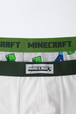 6-14 YEARS/ TWO-PACK OF MINECRAFT  MOJANG AB.  BOXERS