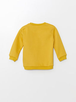 Bisiklet Yaka Uzun Kollu Bask?l? Erkek Bebek Sweatshirt - Waikiki фото 3