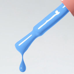 Гель лак для ногтей, однотонный, трехфазный, 10 мл, LED/UV, голубой (254)