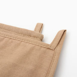 Кухонный набор «Этель» ECO: варежка 20×28 см, прихватка 19×19 см, 70% хлопок, 30% лён, бежевый