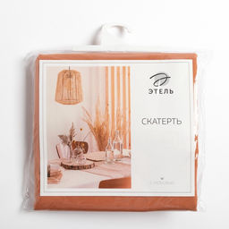 Скатерть Этель «Kitchen» 150×220 см, цвет оранжевый, 100% хлопок, саржа 220 г/м²