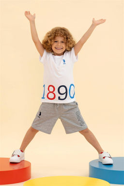 Детская белая футболка с круглым вырезом Неожиданная скидка в корзине