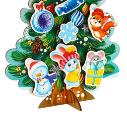 Головоломка. Липучки Наряди ёлочку - Лесная мастерская фото 7