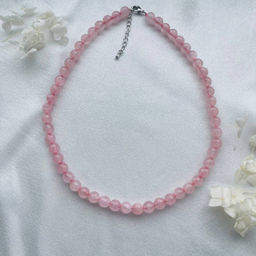 Бусы из Розового кварца огранка 50 см +