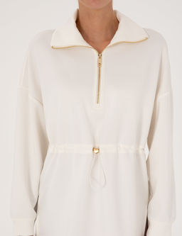 Ekru Oversize Sweatshirt