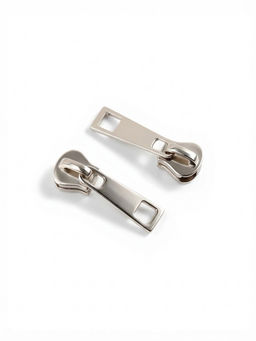 Бегунок галантерейный для молнии «Трактор», №8, 10 шт., цвет никель