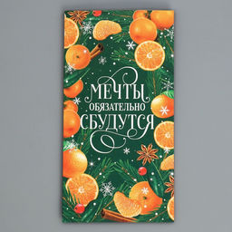 Цена за 10 шт. Пакет без ручек «Мечты обязательно сбудутся», 10×19.5×7 см, Новый год