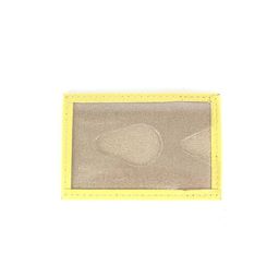 Обложка пропуск/карточка/проездной Croco-В-200 натуральная кожа желтый флотер (102) 250967  фото 2