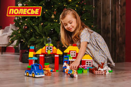 Конструктор Макси - Весёлая ферма (156 элементов) (в коробке) - Полесье фото 12