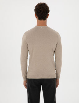 Kum Melanj Slim Fit Bisiklet Yaka Triko Kazak - Pierre cardin фото 5