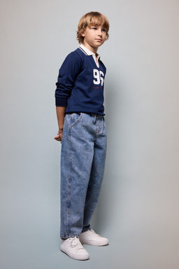 Oversize Bask_l_ Sweatshirt Erkek _ocuk - Defacto фото 2