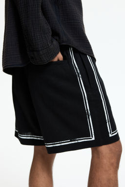 Pantal?n corto estampado Loose Fit - H&m фото 5