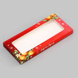 Цена за 5 шт. Подарочная коробка под плитку шоколада с окном «С Новым годом», 17.1×8×1.4 см