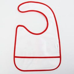 Нагрудник Крошка Я Первый Новый год непромокаемый на липучке, ПВХ, новогодняя подарочная упаковка  фото 6